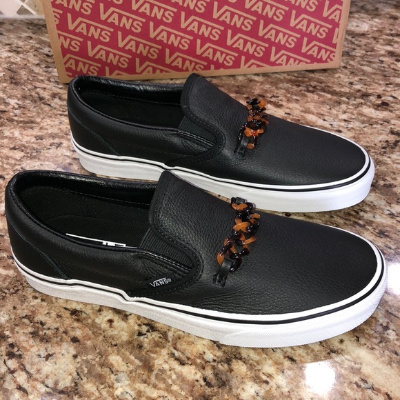 Vans Shoes - Vans Classic Slip-On Tortoise Chain Black